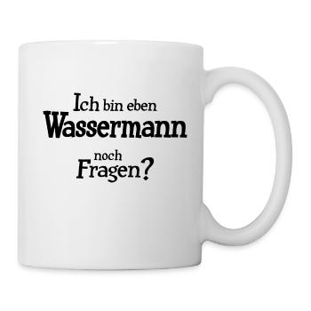 Sternzeichen Wassermann - Tasse - Weiß - Rechts
