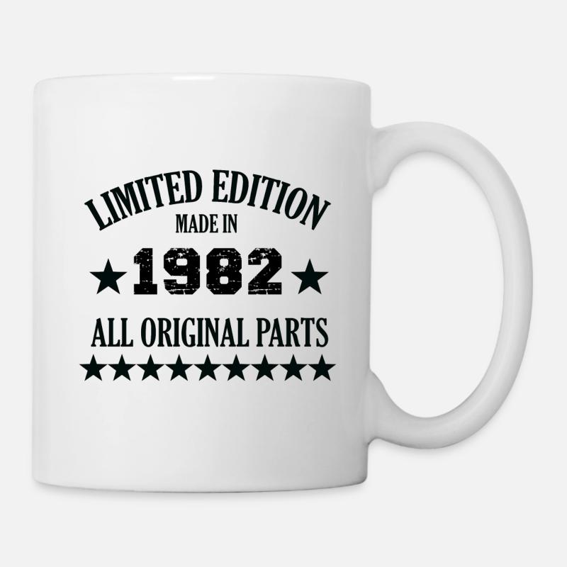 Retro Limited Edition 1982 Birthday 40 Years - Tasse - Weiß