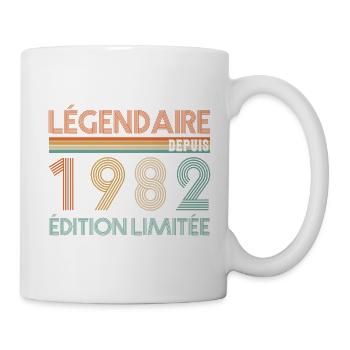 Légendaire Depuis 1982 - Mug blanc - blanc - Droite