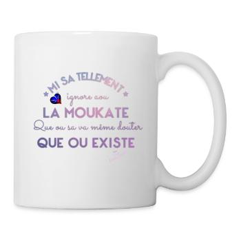 Humour la moukate - Mug blanc - blanc - Droite