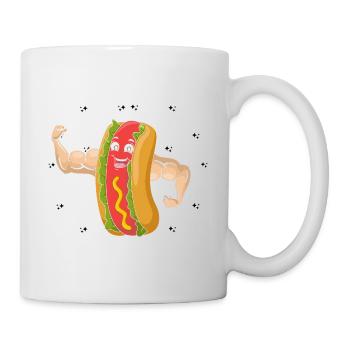 Culturisme Hot Dog Fitness Gym Hotdog - Mug blanc - blanc - Droite
