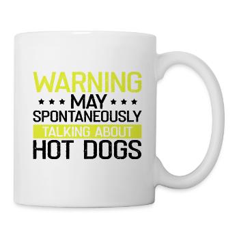 Day and Night Hot Dog Food Gift FastFood - Mug - white - Right