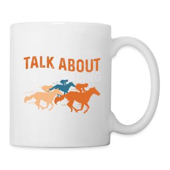 Parlez du poison du cavalier - Mug blanc - blanc - Droite