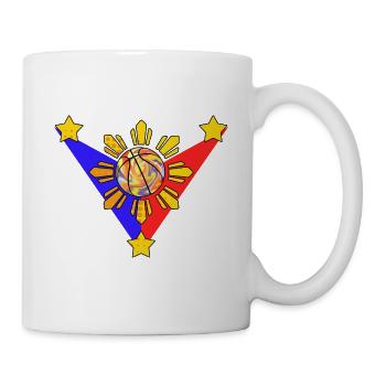 Philippines Filipino Flag Basketball I Cadeau - Mug blanc - blanc - Droite