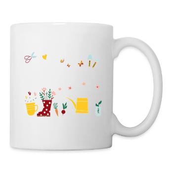 Garten Mama Kleingarten Anfänger Kleingärtnerin - Tasse - Weiß - Rechts