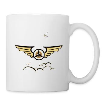 Symbole de l’aviation Air Force Wing Aircraft Pilot - Mug blanc - blanc - Droite