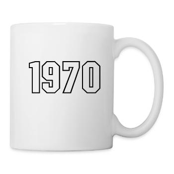 T-shirt né en 1970 - Mug blanc - blanc - Droite