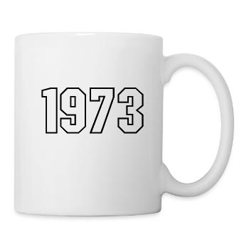 T-shirt born in 1973 - Mug - white - Right