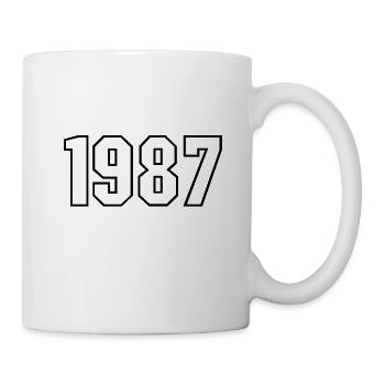 t-shirt né en 1987 - Mug blanc - blanc - Droite