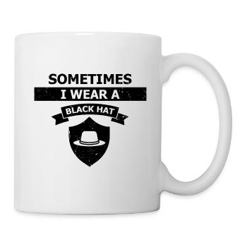 Cyber Security Design for IT Security and Hackers - Mug - white - Right