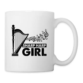 Conception de harpe pour harpiste et joueur de harpe - Mug blanc - blanc - Droite