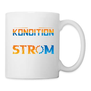 Fahrrad Kondition statt Strom - Tasse - Weiß - Rechts