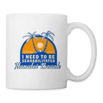 I Need To Be Seahabilitated Hanalei Beach Summer - Mug - white - Right