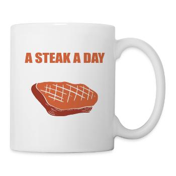 Steak a day gourmet gift - Mug - white - Right