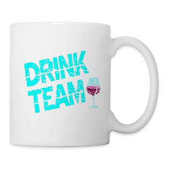 The Drink Team Cool Retro Vintage Wine Lover - Tasse - Weiß - Rechts