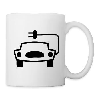 The electric car - Mug - white - Right