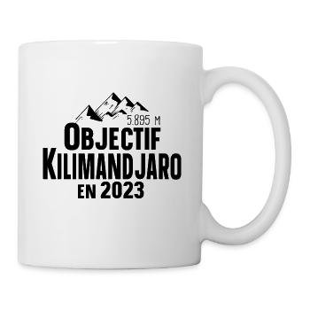 Kilimandjaro 2023 Montagne Tanzanie Afrique - Mug blanc - blanc - Droite