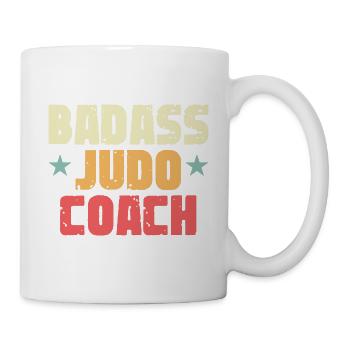 Badass Judo -Trainer Kampfsporttrainer Geschenk - Tasse - Weiß - Rechts