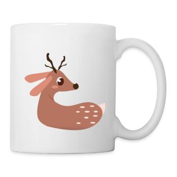 Noël Reni Renne - Mug blanc - blanc - Droite