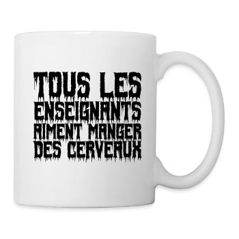 les enseignants aiment les cerveaux Enseignant - Mug blanc - blanc - Droite