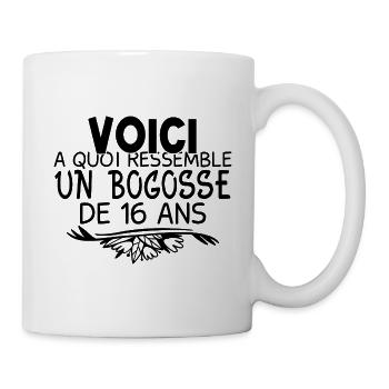 j'peux pas j'ai 16 ans cadeau anniversaire 16 ans - Mug blanc - blanc - Droite