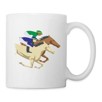 Concours de courses de chevaux Horse Wrangler Gift - Mug blanc - blanc - Droite