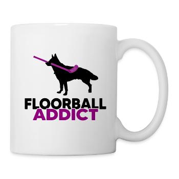 Floorballspieler Floorball-addict Unihockey - Tasse - Weiß - Rechts