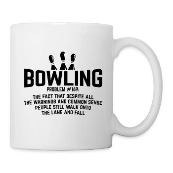 Bowling - Tasse - Weiß - Rechts