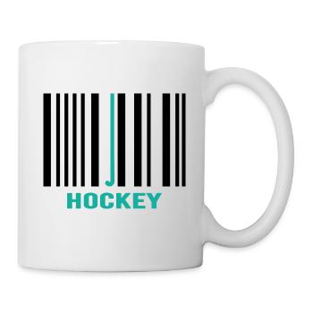 Feldhockey Hockey Hockeycode - Tasse - Weiß - Rechts