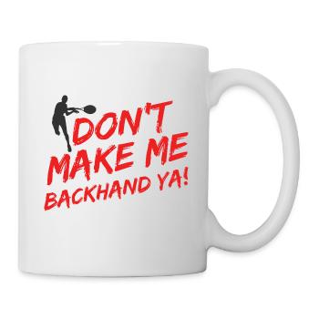 Tennisplatz Spruch Für Tennis - Tasse - Weiß - Rechts