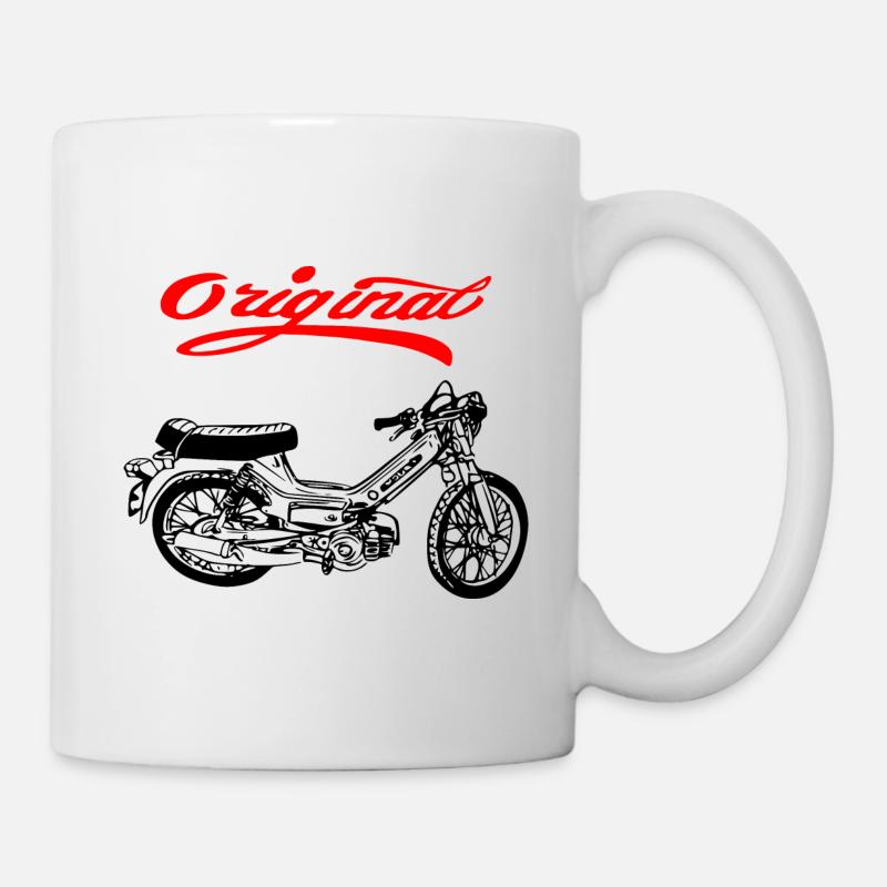 Mobylette Mobylette Cult Puch Maxi - Mug blanc - blanc