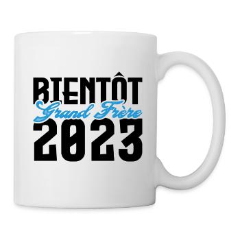 Cadeau Annonce grossesse bientôt Grand frère 2023. - Mug blanc - blanc - Droite