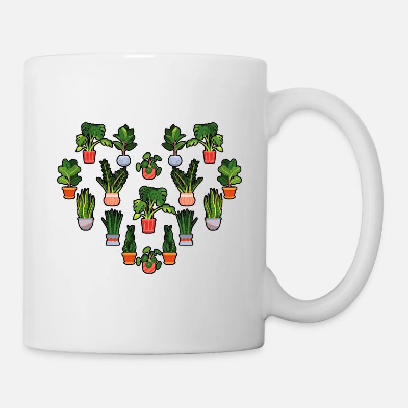 Pflanzen - Tasse - Weiß