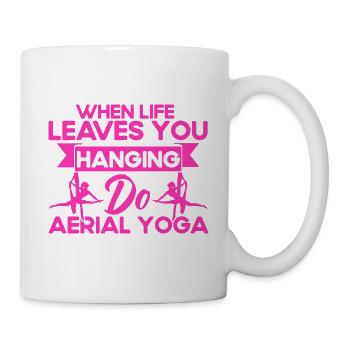 Aerial Acrobats Aerial Yoga Gymnasts Aerial Yoga - Mug - white - Right