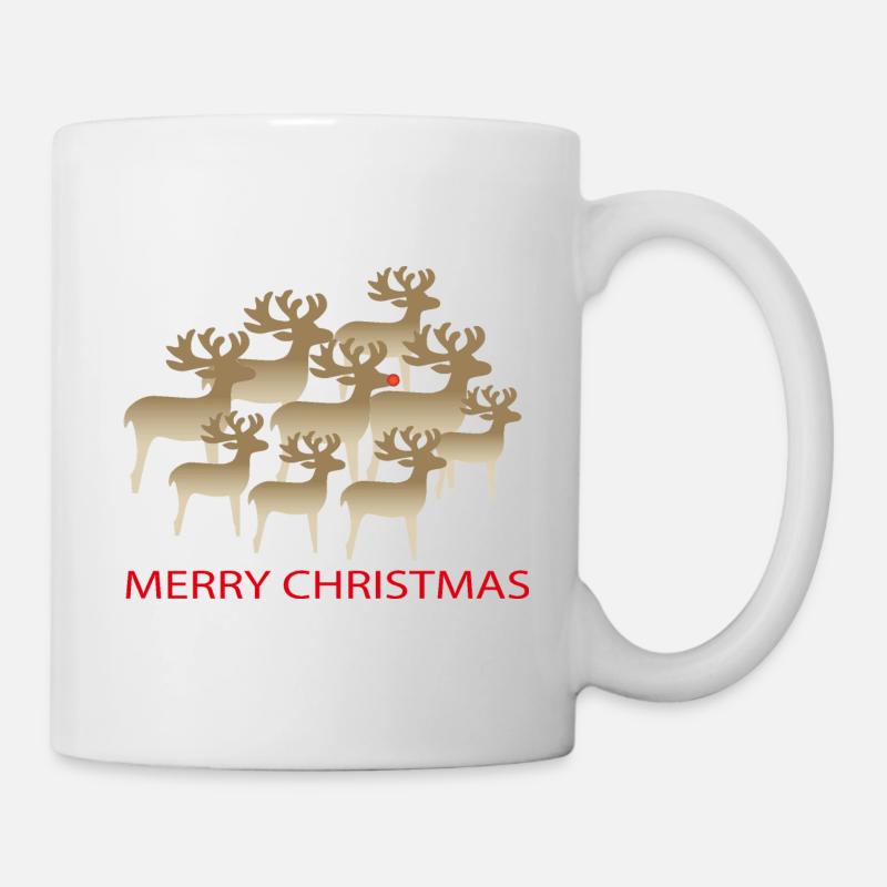 Weihnachten Rentier - Tasse - Weiß