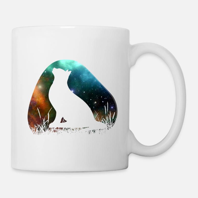 Galaxy Space Cat - Mug blanc - blanc