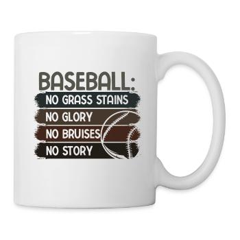 Baseball - Tasse - Weiß - Rechts