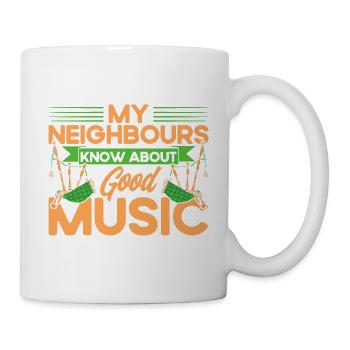 Dudelsack Dudelsäcke Dudelsackspieler Geschenk - Tasse - Weiß - Rechts