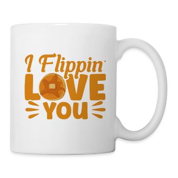 Fluffy Flat Cake Pancake Lovers Pan Pank - Mug blanc - blanc - Droite