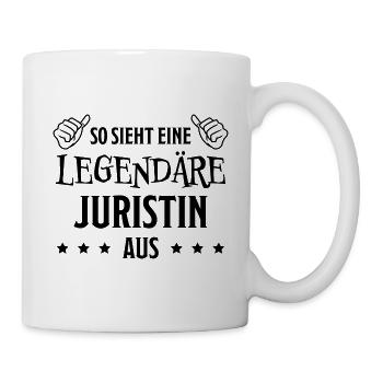 Juristin Beruf Lustige Spruch Jurist Jura Geschenk - Tasse - Weiß - Rechts