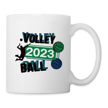 Volleyball 2023 Volleyballer Spieler Team Sport - Tasse - Weiß - Rechts