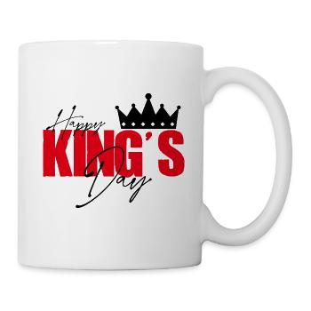 Happy king's day. Kings Day. King for a day. - Mug - white - Right