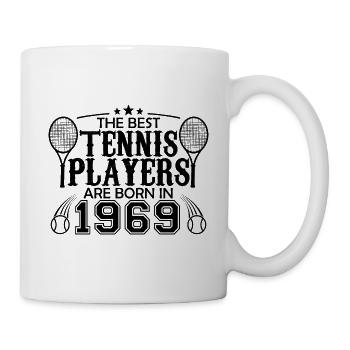 1969 tennis joueur cadeau joueur de tennis 1969 - Mug blanc - blanc - Droite