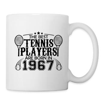 1967 tennis joueur cadeau joueur de tennis 1967 - Mug blanc - blanc - Droite