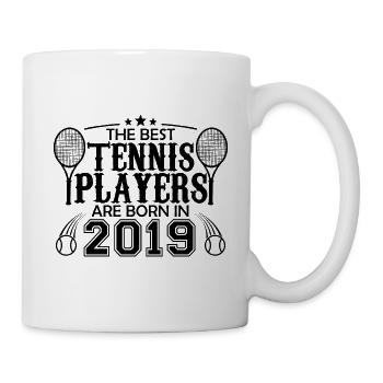 2019 tennis joueur cadeau joueur de tennis 2019 - Mug blanc - blanc - Droite