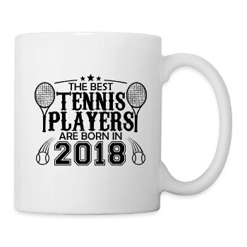 2018 tennis joueur cadeau joueur de tennis 2018 - Mug blanc - blanc - Droite