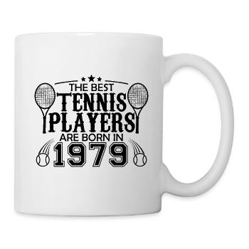 1979 tennis joueur cadeau joueur de tennis 1979 - Mug blanc - blanc - Droite