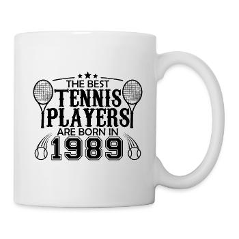 1989 tennis joueur cadeau joueur de tennis 1989 - Mug blanc - blanc - Droite