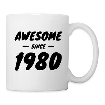 Millésime 1980 Idée cadeau géniale depuis 1980 - Mug blanc - blanc - Droite