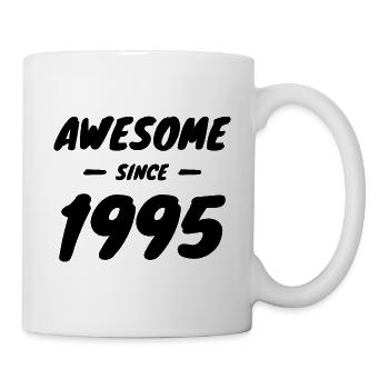 1995 Jahrgang Awesome Since 1995 Geschenkidee - Tasse - Weiß - Rechts